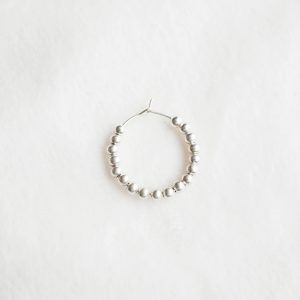 oorbel echt zilver bolletjes