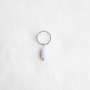 oorbel zilver lila