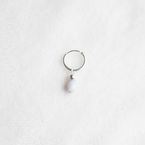 oorbel zilver grijs