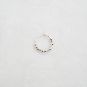 oorbel echt zilver bolletjes