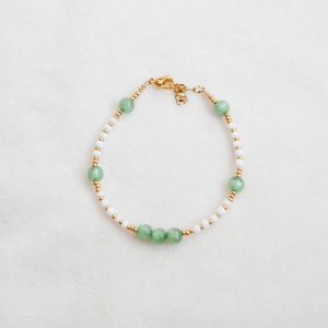 armband wit goud groen