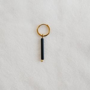 oorbel goud zwart